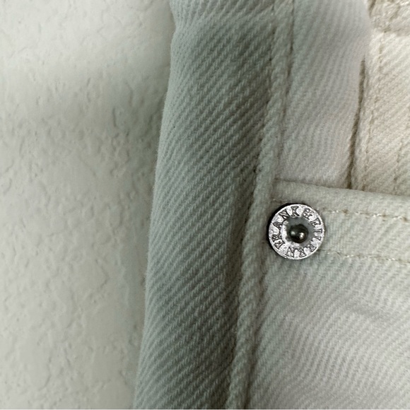 FRANK & EILEEN Cork Distressed Hem White Denim Slim Jeans SZ 26 - Picture 5 of 12